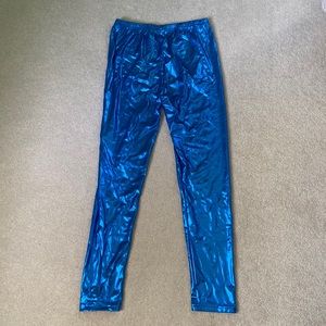 Metallic leggings